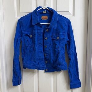 Vintage Levi Strauss Co Vibrant Blue Jean Jacket
